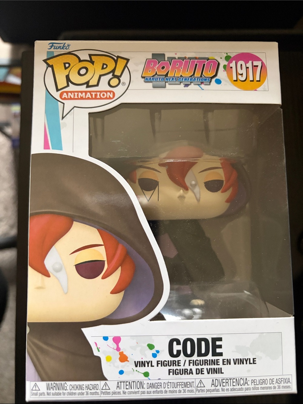 Funko Pop! Animation CODE Vinyl Figure - Red Hair, Black Hood (1917)